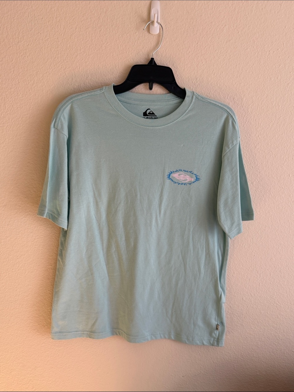 Quiksilver Boys Mint Green Short Sleeve Surf Logo Tee